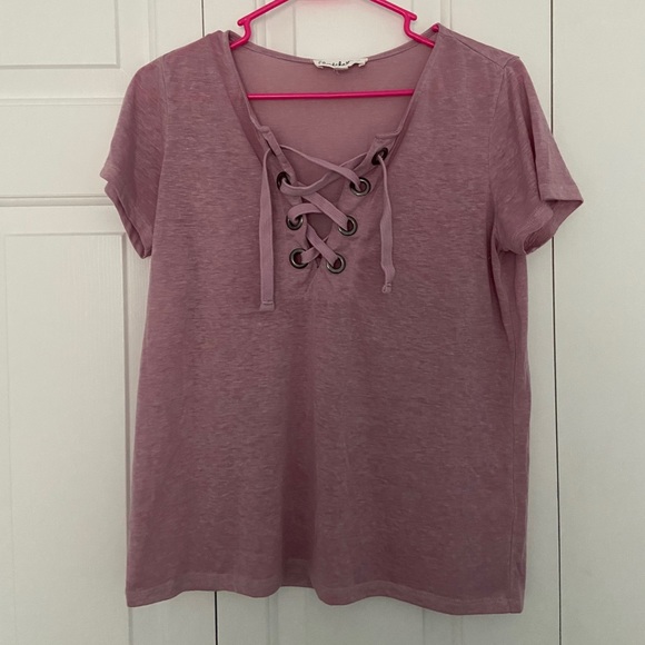 Shirt with Lace Up - Picture 1 of 4